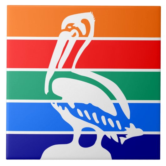 Carreau Drapeau de Saint-Pétersbourg (Devant)