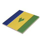 Carreau Drapeau de Saint-Vincent-et-les Grenadines (Côté)