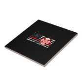 Carreau Drapeau de sapeur-pompier et croix de Florian (Côté)