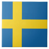 Carreau Drapeau de Suède (Devant)