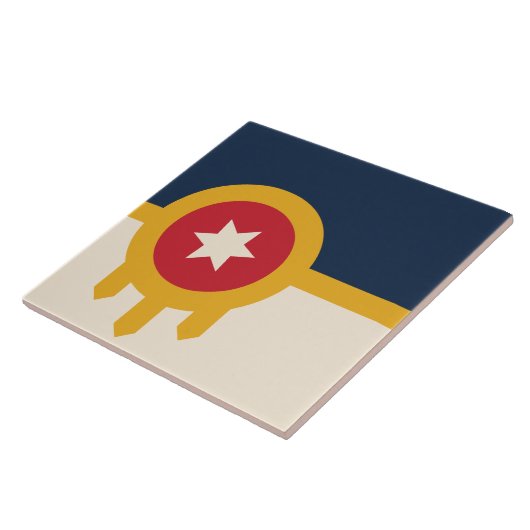 Carreau Drapeau de Tulsa (Oklahoma) (Côté)