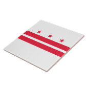 Carreau Drapeau de Washington D.C. (District de Columbia) (Côté)