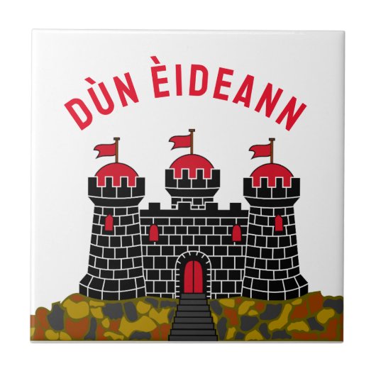 Carreau Drapeau d'Édimbourg - ÉCOSSE (Devant)