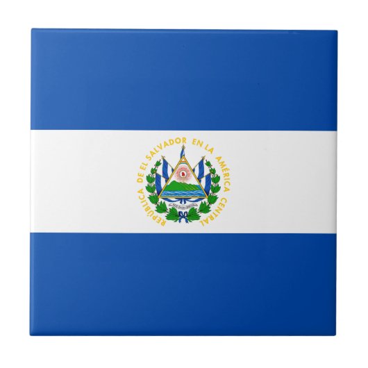 Carreau Drapeau d'El Salvador (Devant)