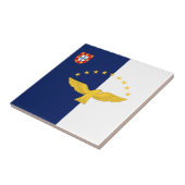Carreau Drapeau des Açores, Portugal (Côté)