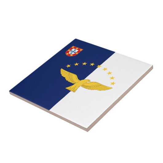 Carreau Drapeau des Açores, Portugal (Côté)