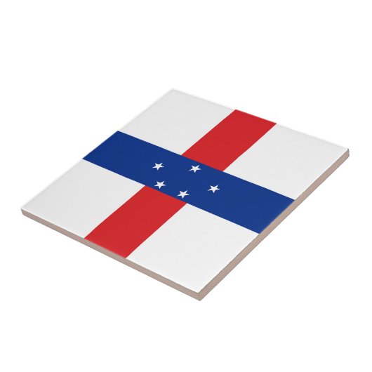 Carreau Drapeau des Antilles Pays-Bas (Côté)