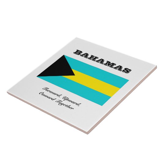 Carreau Drapeau des Bahamas (Côté)
