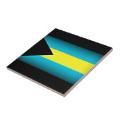 Carreau Drapeau des Bahamas Arête sombre (Côté)