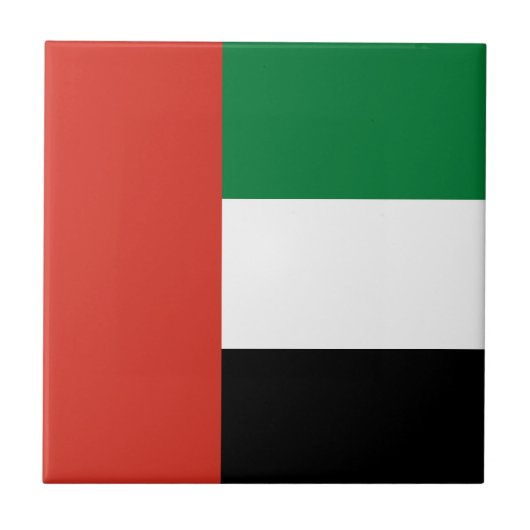 Carreau Drapeau des Émirats arabes unis (Devant)
