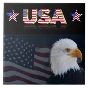 Carreau Drapeau des Etats-Unis