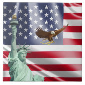 Carreau Drapeau des Etats-Unis (Devant)