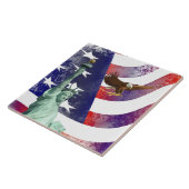 Carreau Drapeau des Etats-Unis (Côté)