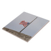 Carreau Drapeau des États-Unis en berne (États-Unis) (Côté)