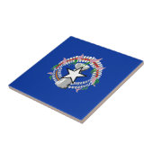 Carreau Drapeau des îles Mariannes du Nord (Côté)