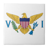 Carreau Drapeau des îles Vierges américaines (Devant)