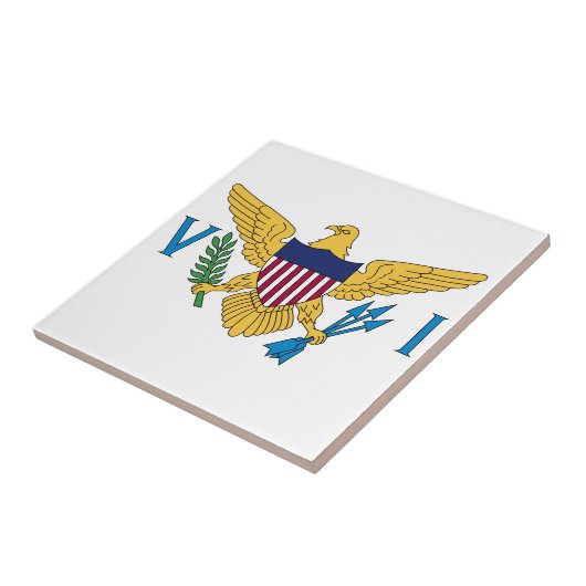 Carreau Drapeau des îles Vierges américaines (Côté)