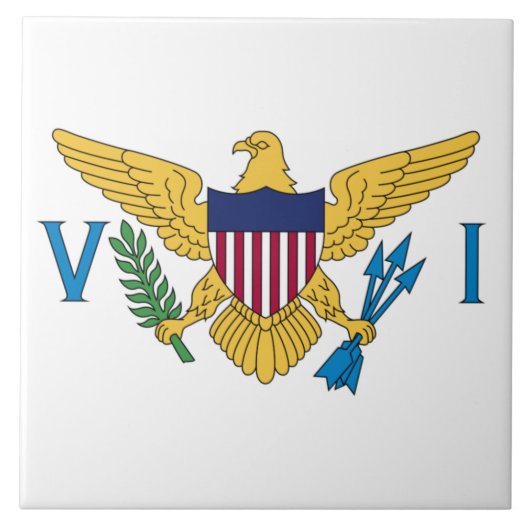 Carreau Drapeau des îles Vierges américaines (Devant)