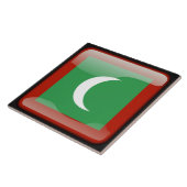 Carreau Drapeau des Maldives (Côté)