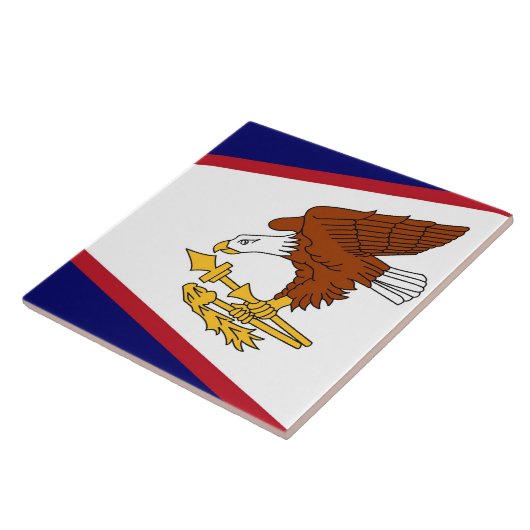 Carreau Drapeau des Samoa américaines (Côté)