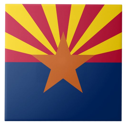 Carreau Drapeau d'État de l'Arizona (Devant)