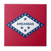 Carreau Drapeau d'État de l'Arkansas (Devant)