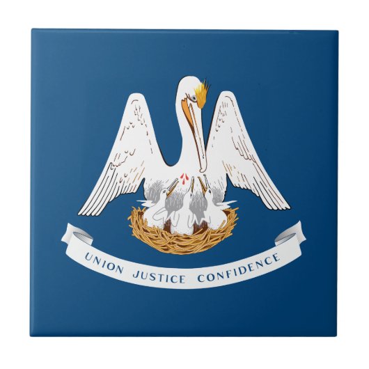 Carreau Drapeau d'État de Louisiane (Devant)