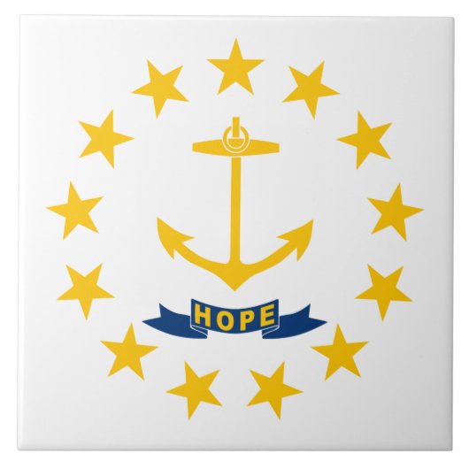 Carreau Drapeau d'État de Rhode Island (Devant)