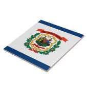 Carreau Drapeau d'État de Virginie-Occidentale (Côté)