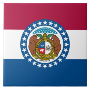 Carreau Drapeau d'État du Missouri