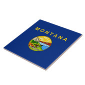 Carreau Drapeau d'État du Montana (Côté)
