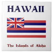 Carreau Drapeau d'Hawaï et devise (Devant)