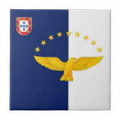 Carreau Drapeau d'îles des Açores (Devant)