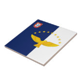 Carreau Drapeau d'îles des Açores (Côté)