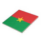 Carreau Drapeau du Burkina Faso patriotique (Côté)