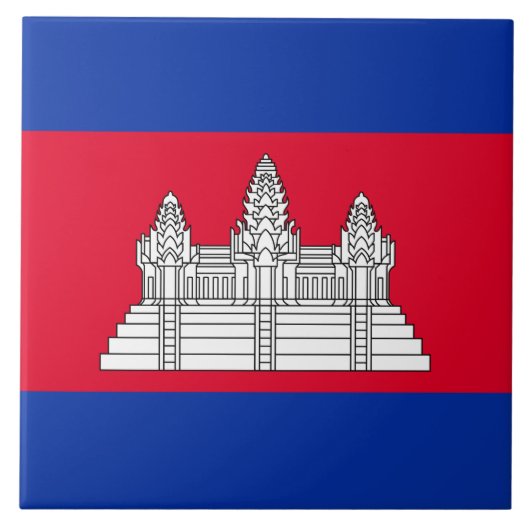 Carreau Drapeau du Cambodge (Devant)