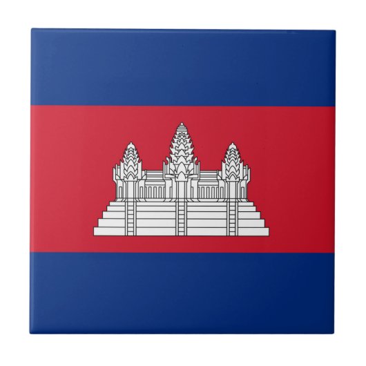 Carreau drapeau du Cambodge (Devant)