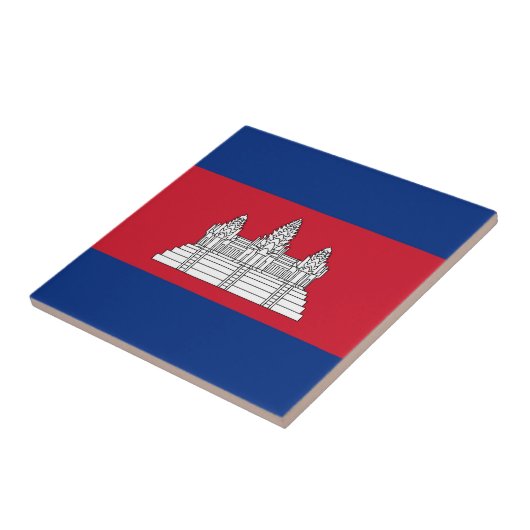 Carreau drapeau du Cambodge (Côté)