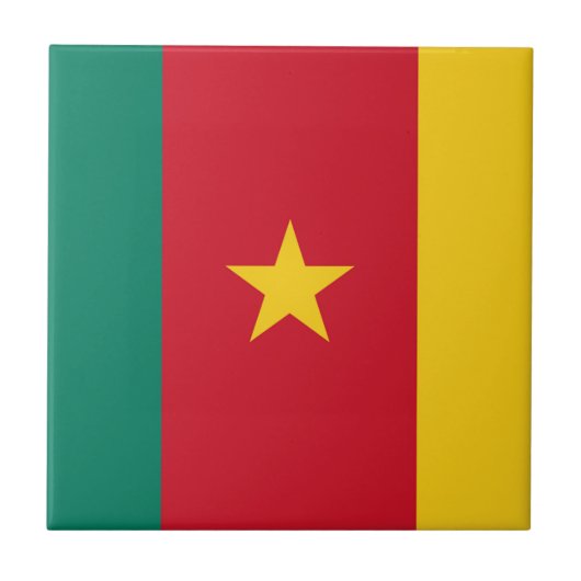 Carreau Drapeau du Cameroun (Devant)