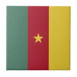 Carreau drapeau du Cameroun