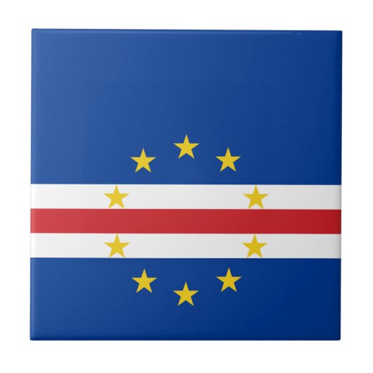 Carreau Drapeau du Cap-Vert (Devant)