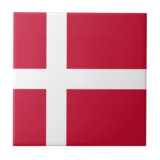 Carreau Drapeau du Danemark (Devant)