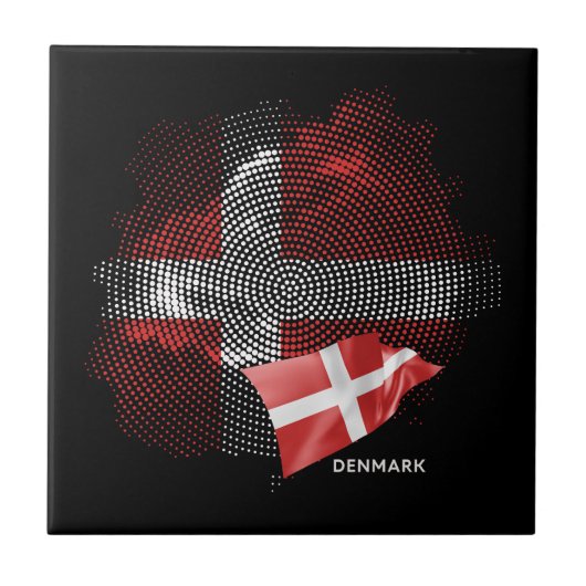 Carreau Drapeau du Danemark (Devant)