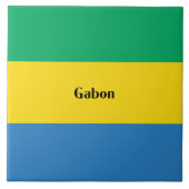 Carreau Drapeau du Gabon (Devant)