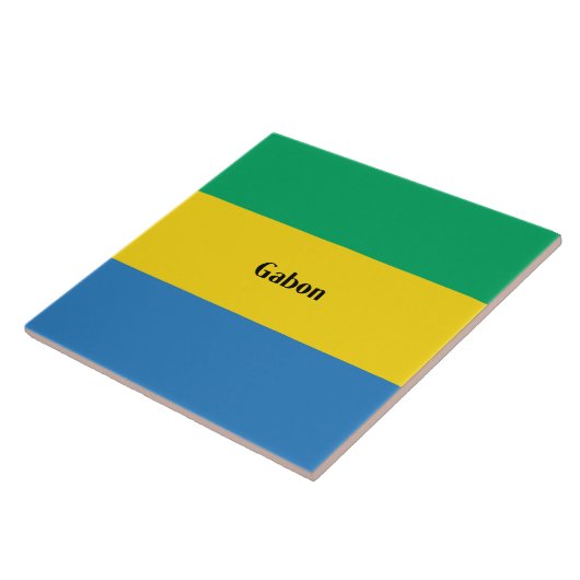 Carreau Drapeau du Gabon (Côté)