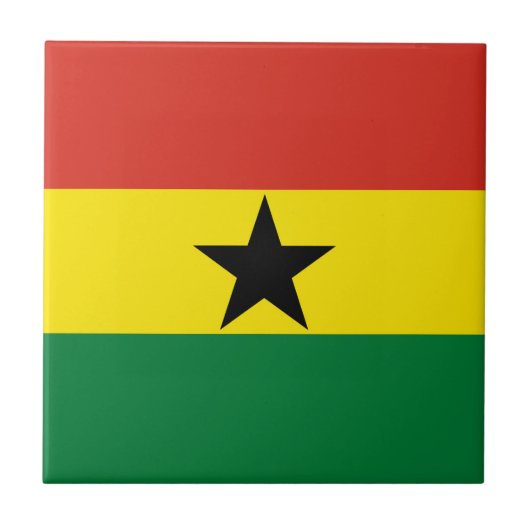 Carreau Drapeau du Ghana (Devant)