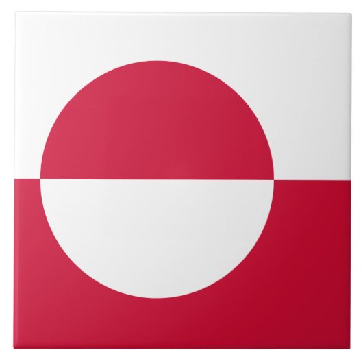 Carreau Drapeau du Groenland (Devant)