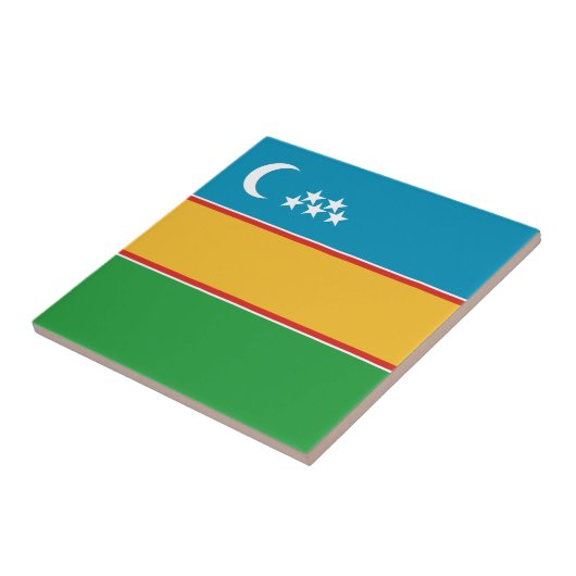 Carreau Drapeau du Karakalpakstan (Côté)