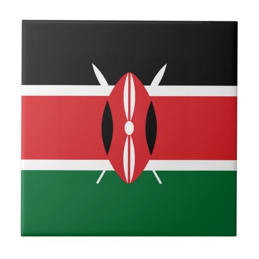 Carreau Drapeau du Kenya (Devant)