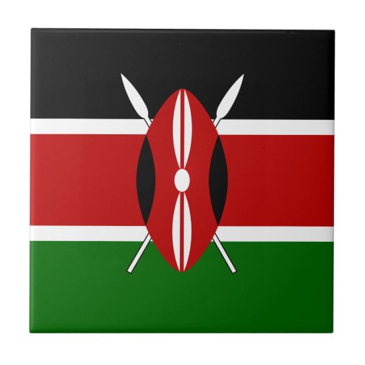 Carreau Drapeau du Kenya (Devant)